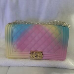 Multicolor Quilted Women's Bag